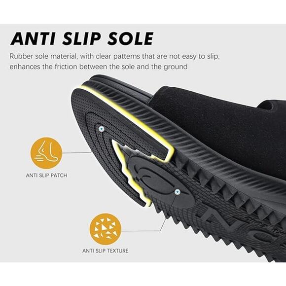 ONCAI Men Sandal Arch Support Buckle Straps Recovery Slides Orthotic Size 12 - Picture 5 of 6